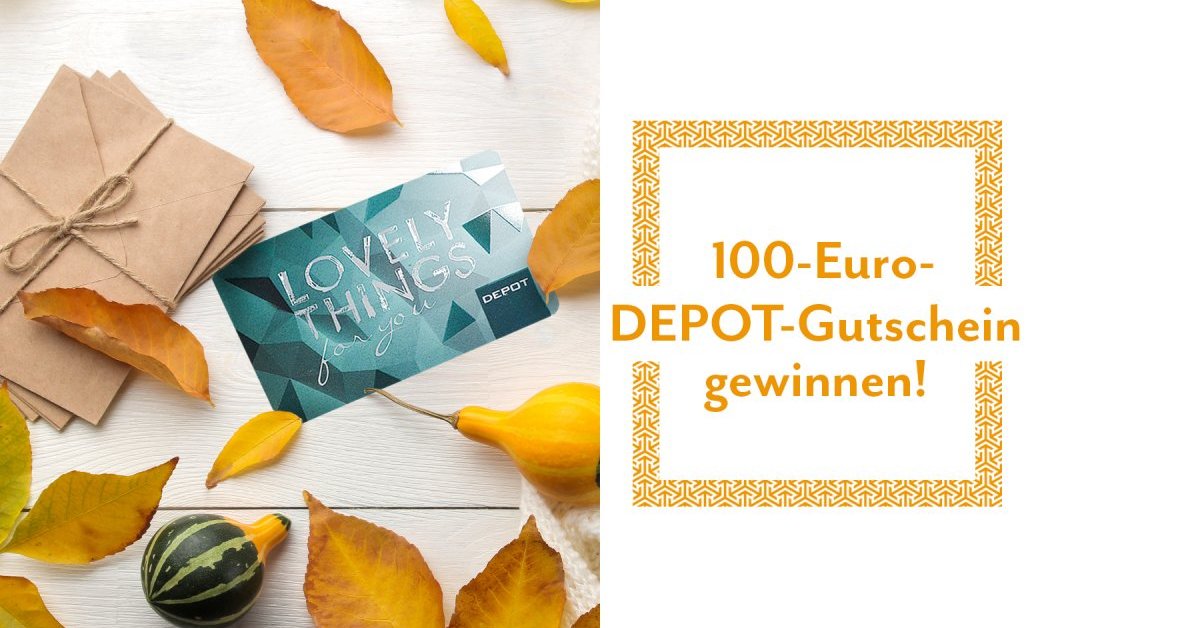 100-Euro-DEPOT-Gutschein gewinnen · Galerie Roter Turm Chemnitz